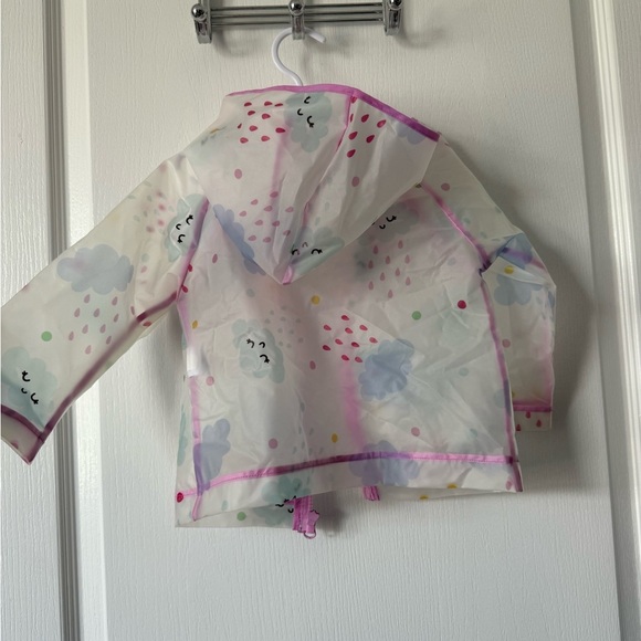 Wonder Nation Transparent Raincoat with Pink Trim - Picture 5 of 5